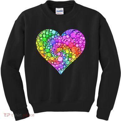 Dot Day Dotted Colorful Heart Of Dots Kids Sweatshirt