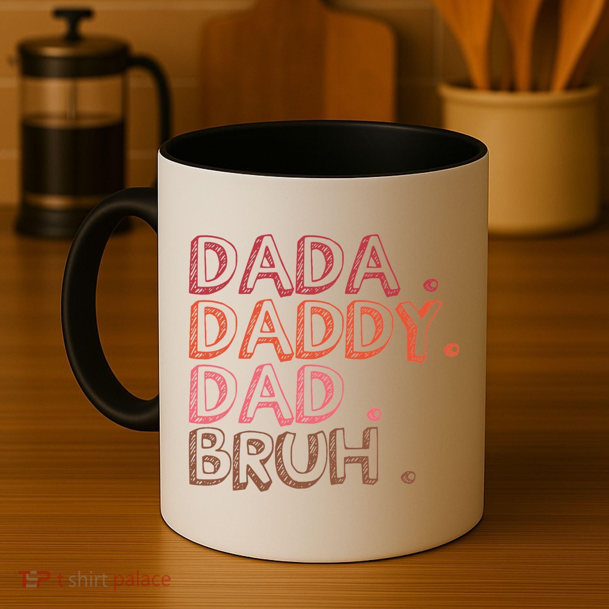 Dada Daddy Dad Bruh Funny Fatherhood Timeline Fathers Day Coffee Mug
