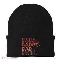 Dada Daddy Dad Bruh Funny Fatherhood Timeline Fathers Day Beanie thumb 0