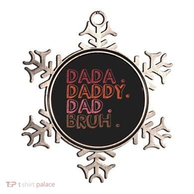 Dada Daddy Dad Bruh Funny Fatherhood Timeline Fathers Day Ornament