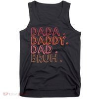 Dada Daddy Dad Bruh Funny Fatherhood Timeline Fathers Day Tank Top thumb 0