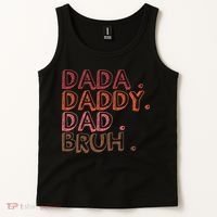 Dada Daddy Dad Bruh Funny Fatherhood Timeline Fathers Day Tank Top thumb 2
