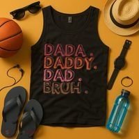 Dada Daddy Dad Bruh Funny Fatherhood Timeline Fathers Day Tank Top thumb 4