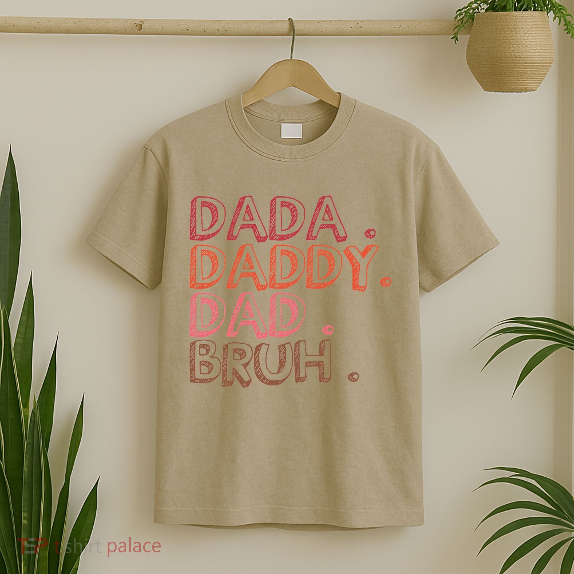 Dada Daddy Dad Bruh Funny Fatherhood Timeline Fathers Day T-Shirt