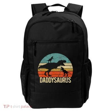 Daddy Dinosaur Daddysaurus 2 Two Christmas For Dad Backpack
