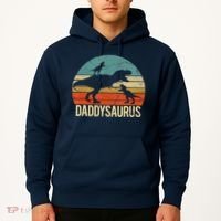 Daddy Dinosaur Daddysaurus 2 Two Christmas For Dad Hoodie thumb 2