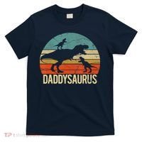 Daddy Dinosaur Daddysaurus 2 Two Christmas For Dad T-Shirt thumb 0