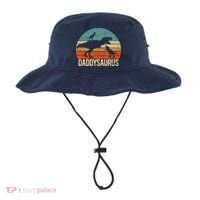Daddy Dinosaur Daddysaurus 2 Two Christmas For Dad Bucket Hat thumb 0