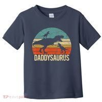 Daddy Dinosaur Daddysaurus 2 Two Christmas For Dad Toddler T-Shirt thumb 0