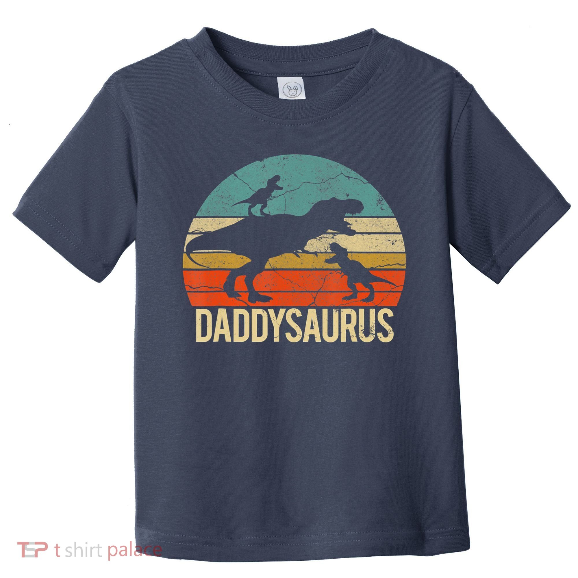 Daddy Dinosaur Daddysaurus 2 Two Christmas For Dad Toddler T-Shirt