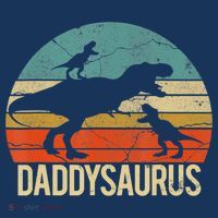 Daddy Dinosaur Daddysaurus 2 Two Christmas For Dad Toddler T-Shirt thumb 4
