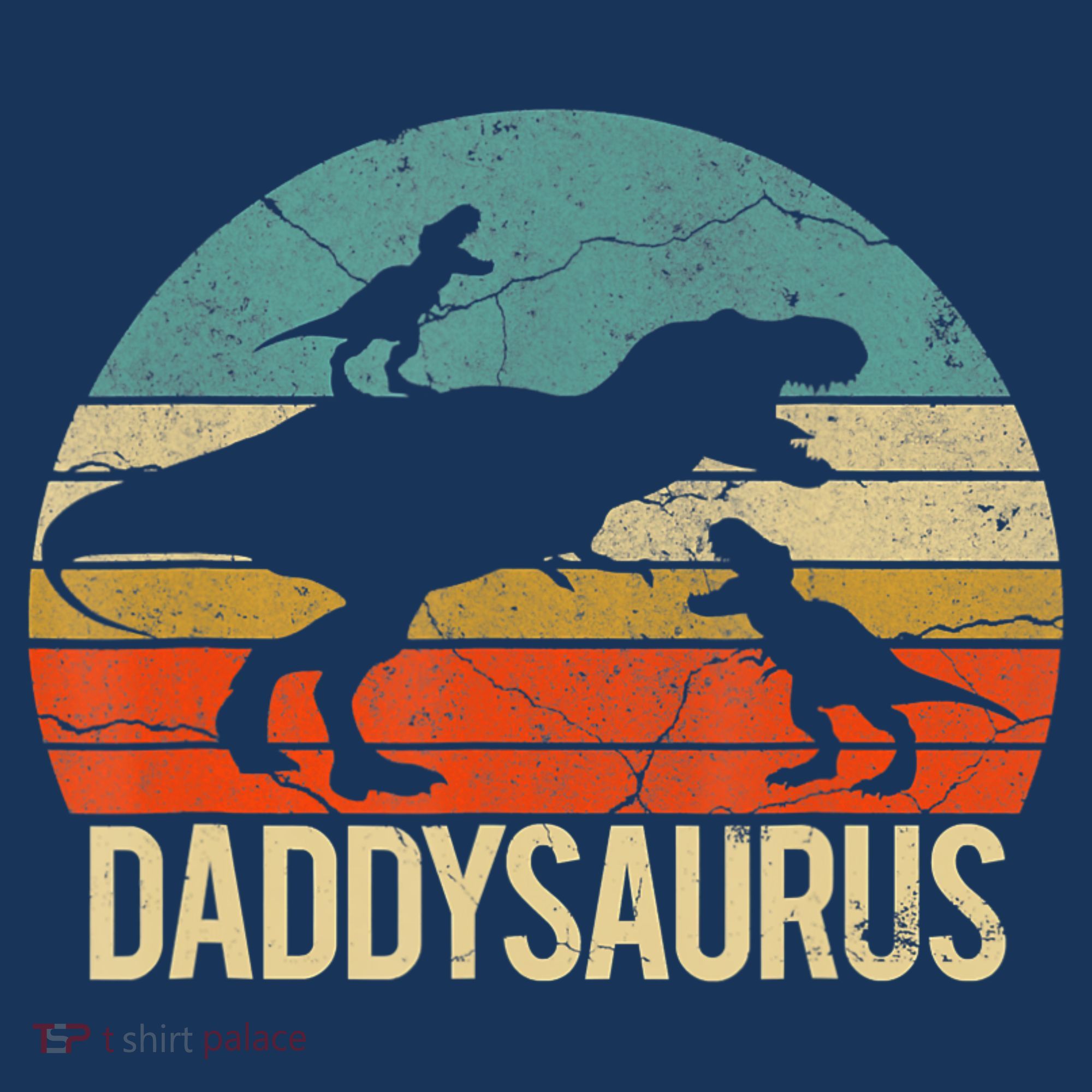 Daddy Dinosaur Daddysaurus 2 Two Christmas For Dad Toddler T-Shirt