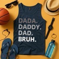 Dada Daddy Dad Bruh Fathers Day Funny Father Tank Top thumb 4