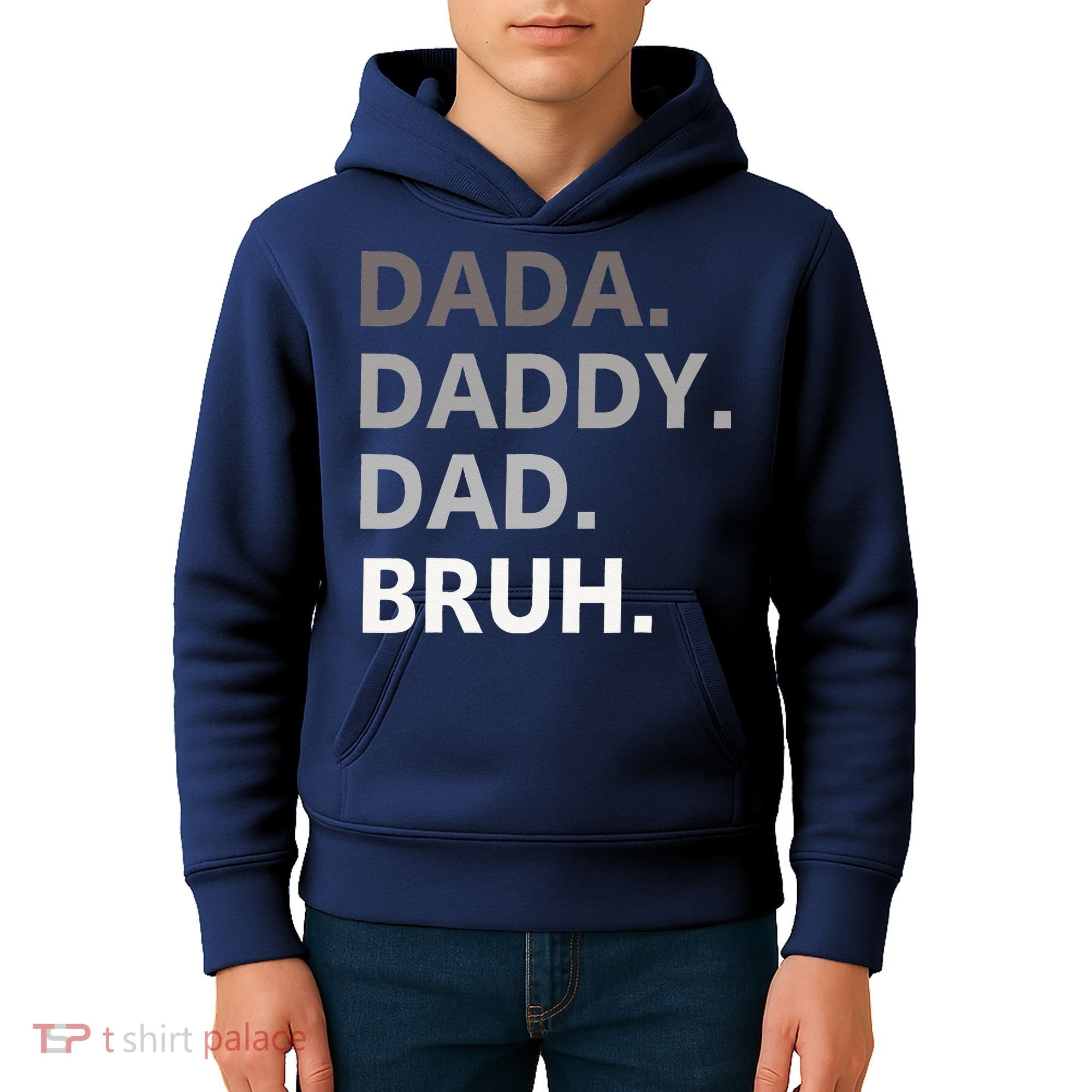 Dada Daddy Dad Bruh Fathers Day Funny Father Kids Hoodie