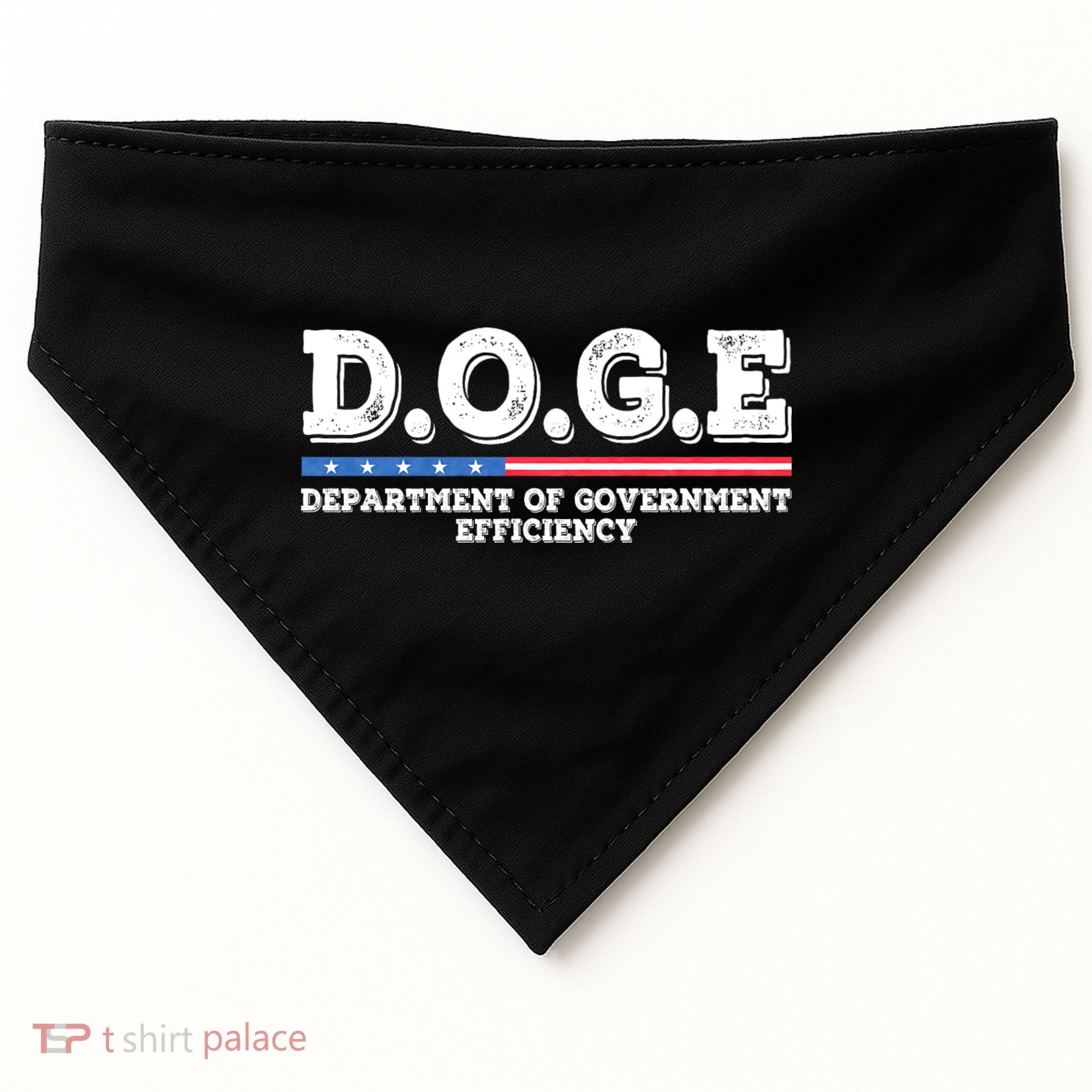 Doge D.O.G.E. Department Of Government Efficiency USA-Made Doggie Bandana