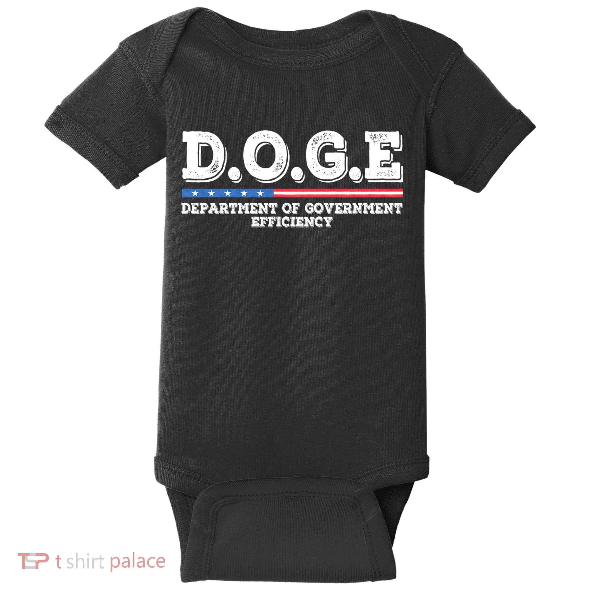 Doge D.O.G.E. Department Of Government Efficiency Baby Bodysuit