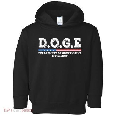 Doge D.O.G.E. Department Of Government Efficiency Toddler Hoodie