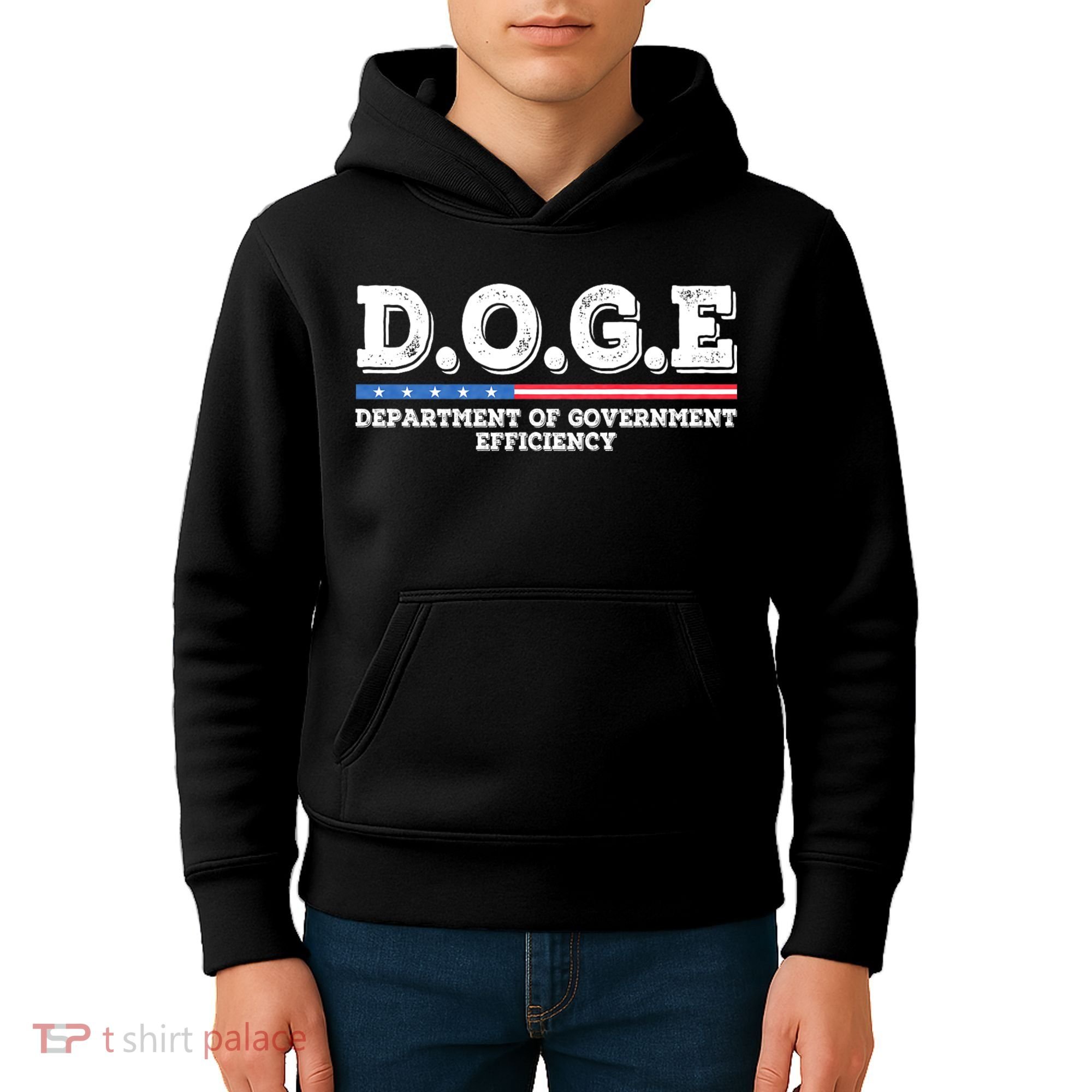 Doge D.O.G.E. Department Of Government Efficiency Kids Hoodie