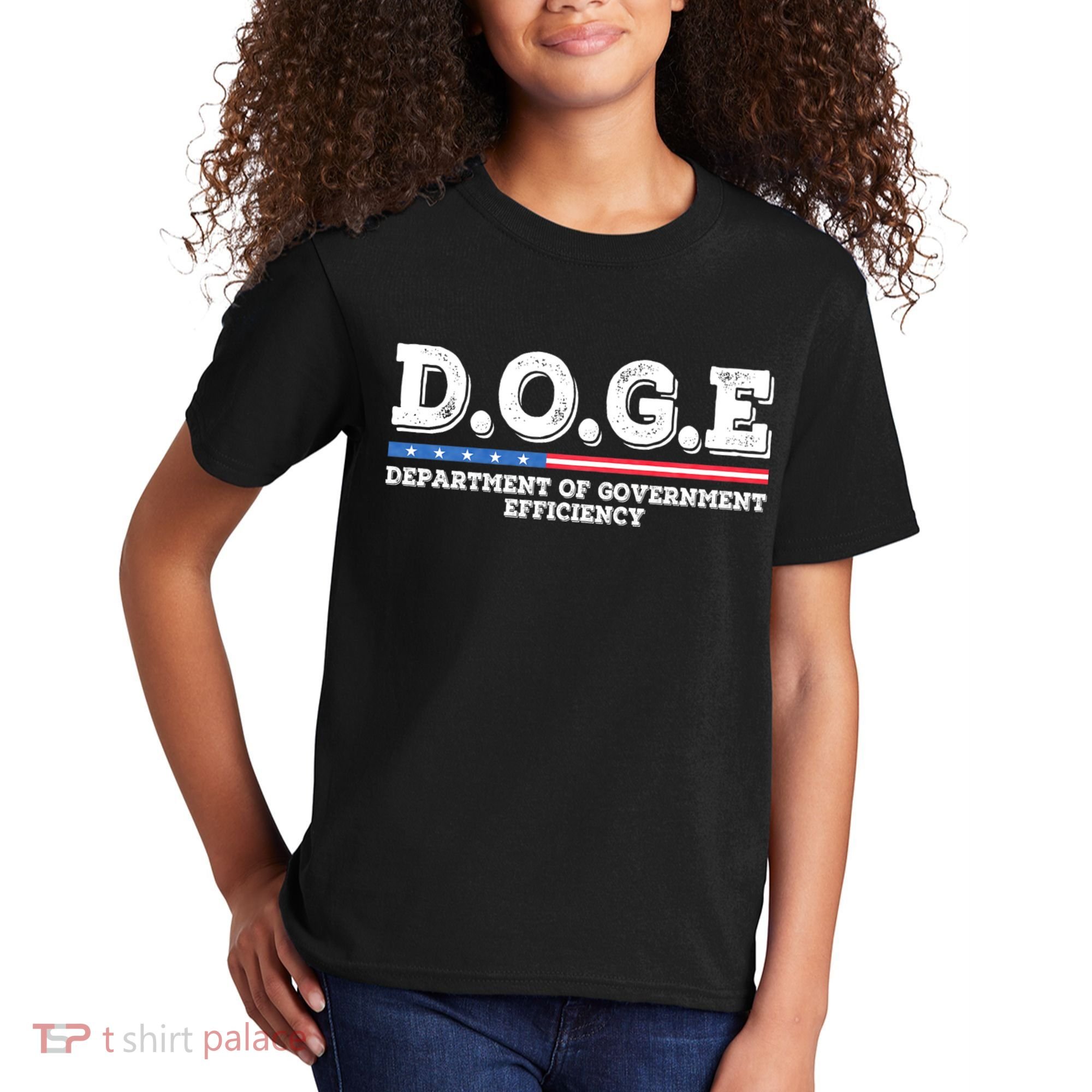 Doge D.O.G.E. Department Of Government Efficiency Kids T-Shirt