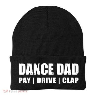 DANCE DAD Dancing Recital Pay Drive Clap Funny Quote Beanie