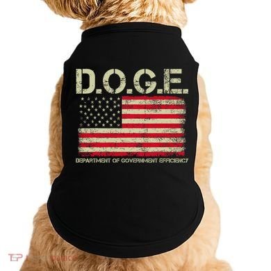 D.O.G.E Doge Department Of Government Efficiency On Back Doggie Tank