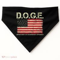 D.O.G.E Doge Department Of Government Efficiency On Back USA-Made Doggie Bandana thumb 0