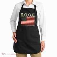 D.O.G.E Doge Department Of Government Efficiency On Back Apron thumb 2