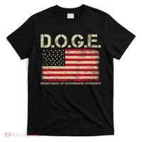 D.O.G.E Doge Department Of Government Efficiency On Back T-Shirt thumb 0