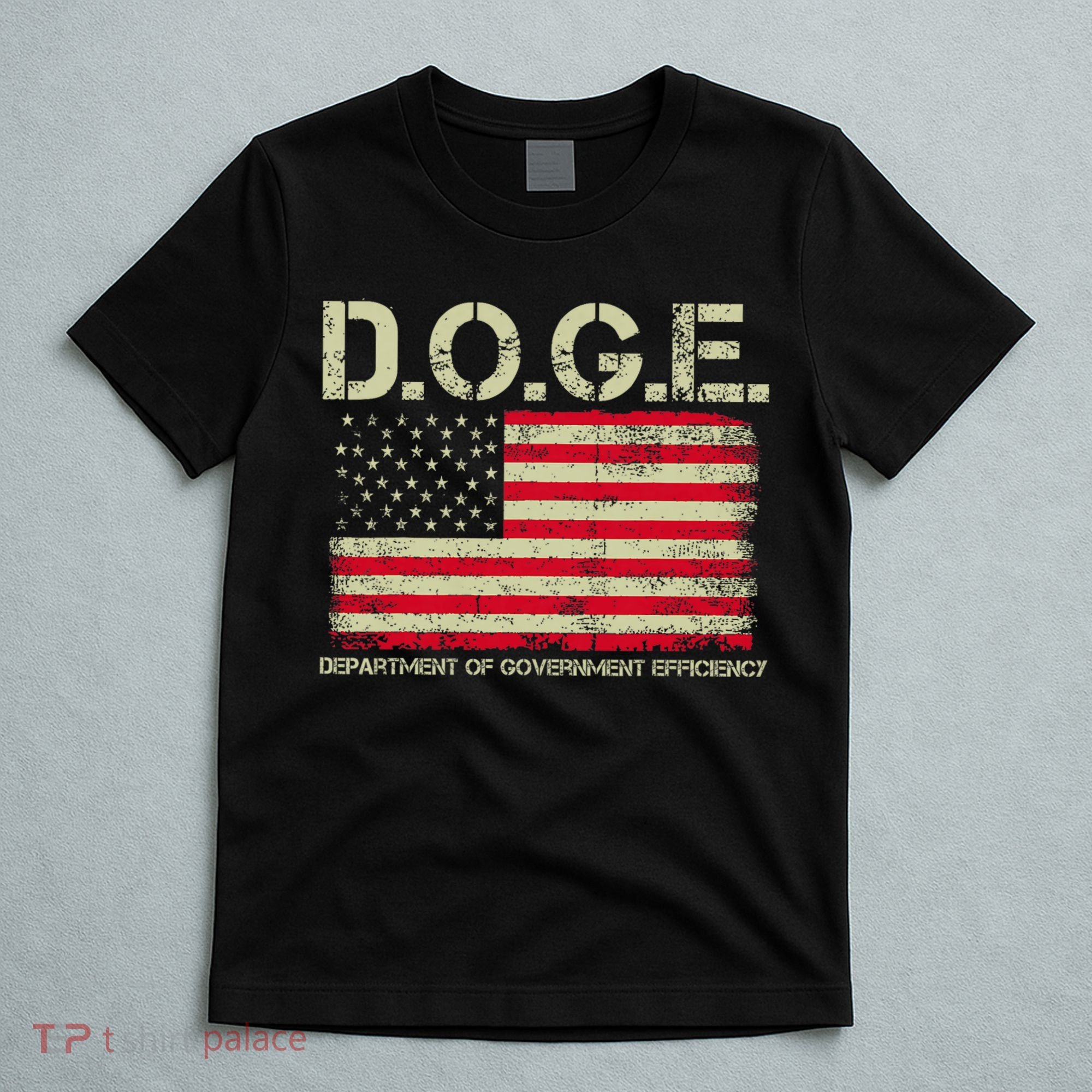 D.O.G.E Doge Department Of Government Efficiency On Back T-Shirt
