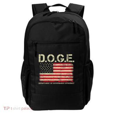 D.O.G.E Doge Department Of Government Efficiency On Back Backpack