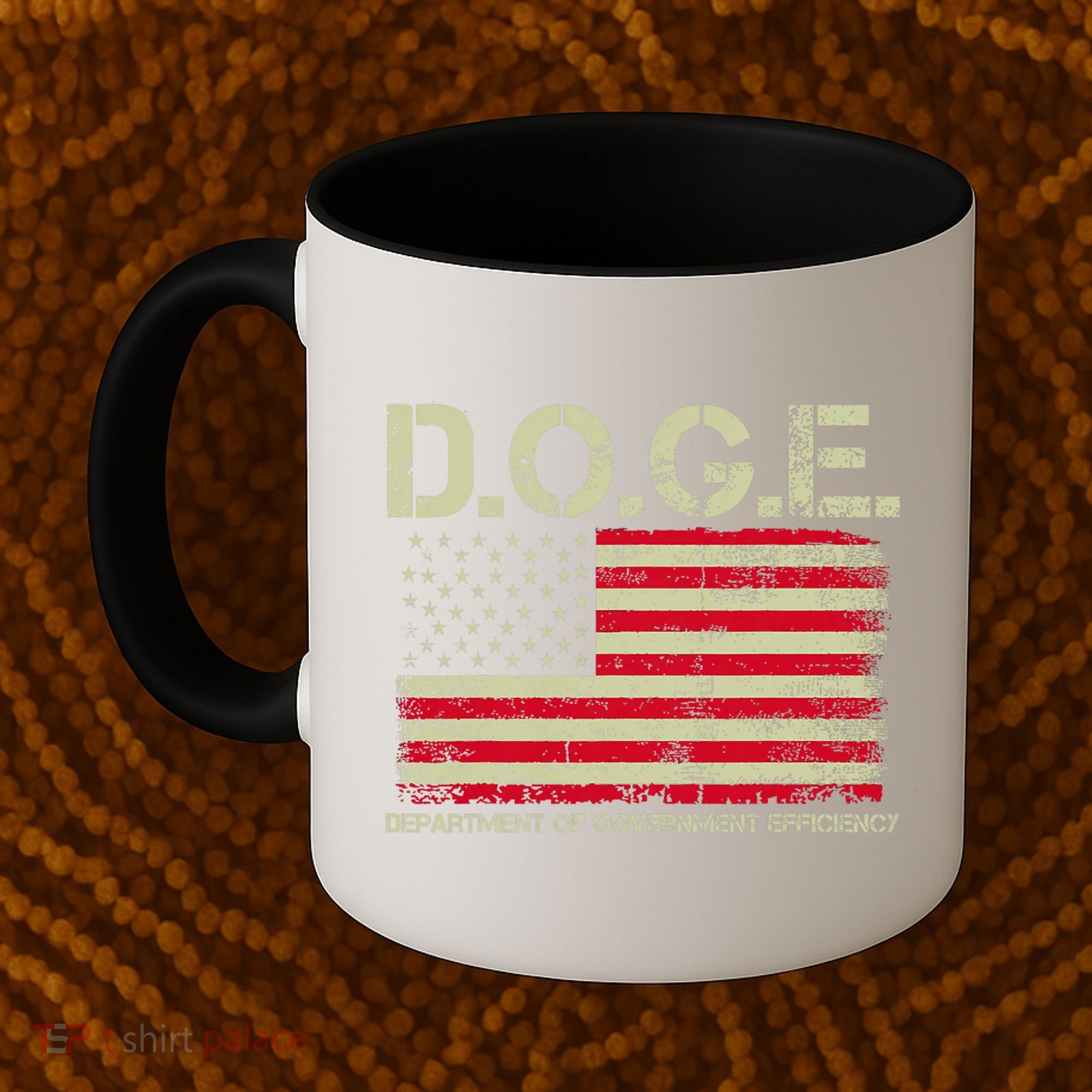 D.O.G.E Doge Department Of Government Efficiency On Back Coffee Mug