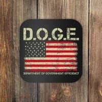 D.O.G.E Doge Department Of Government Efficiency On Back Coaster thumb 0