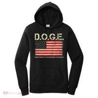 D.O.G.E Doge Department Of Government Efficiency On Back Women's Hoodie thumb 0