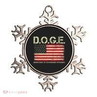 D.O.G.E Doge Department Of Government Efficiency On Back Ornament thumb 0