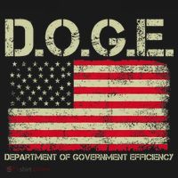 D.O.G.E Doge Department Of Government Efficiency On Back Kids T-Shirt thumb 4