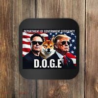 D.O.G.E Doge Department Of Government Efficiency Coaster thumb 0
