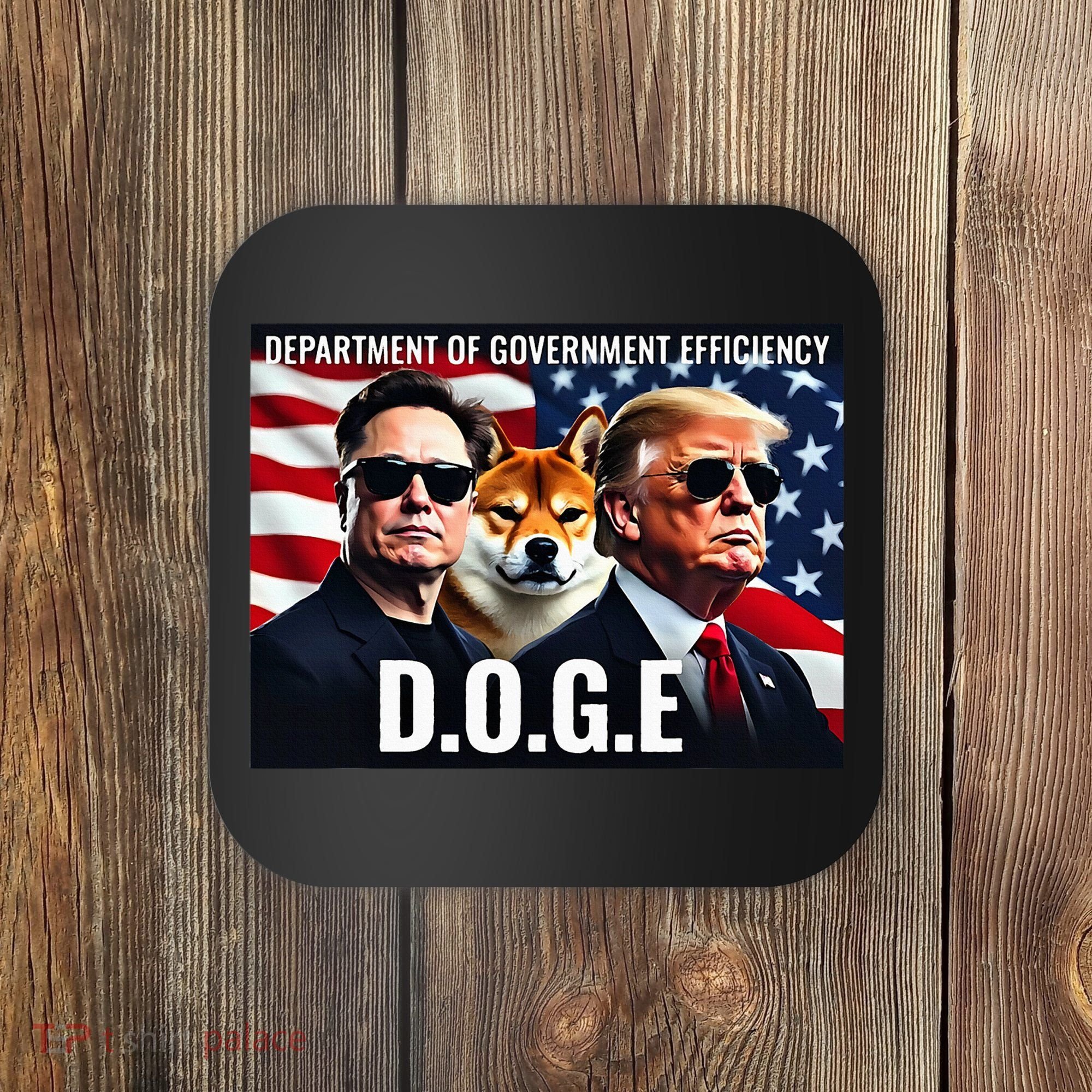 D.O.G.E Doge Department Of Government Efficiency Coaster