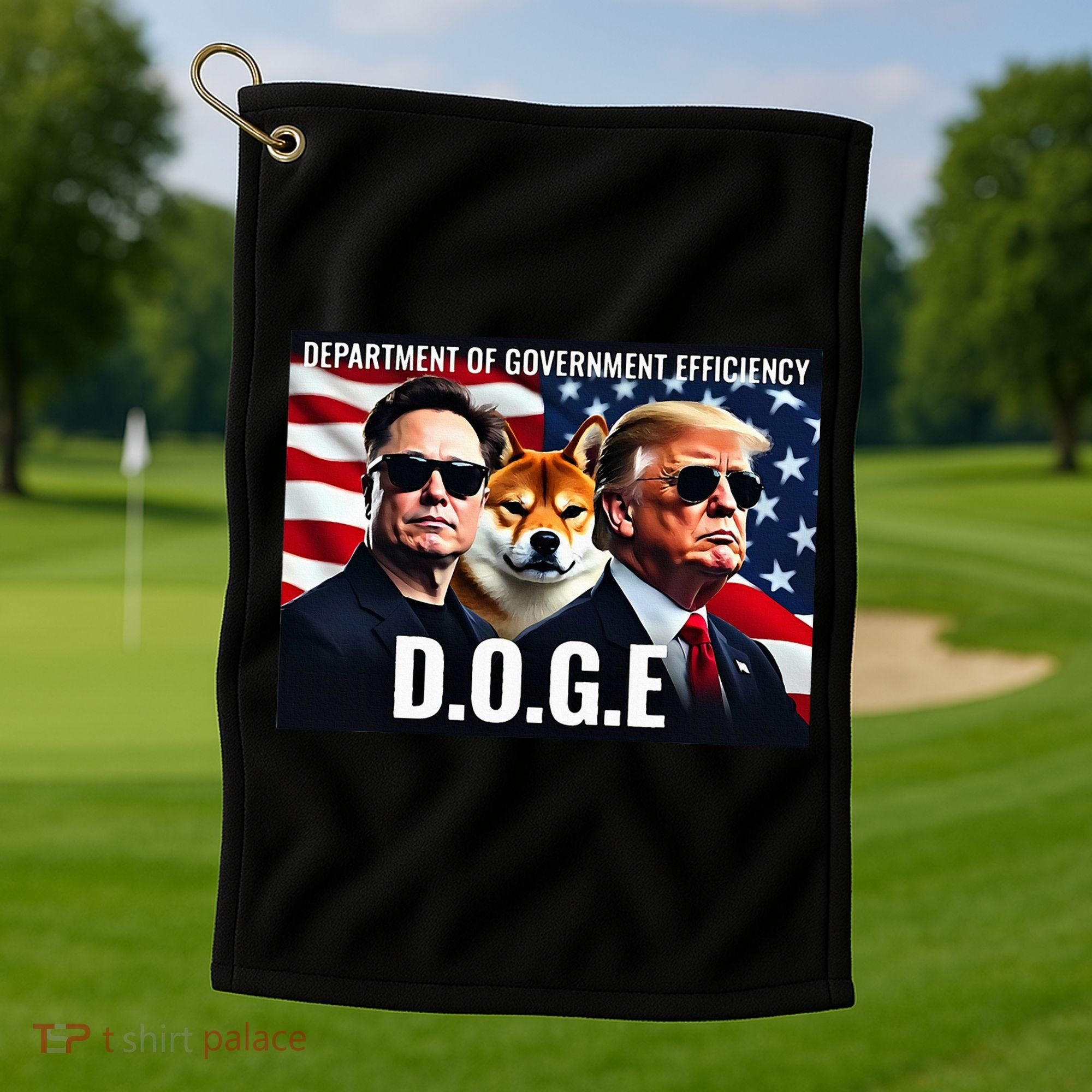 D.O.G.E Doge Department Of Government Efficiency Golf Towel