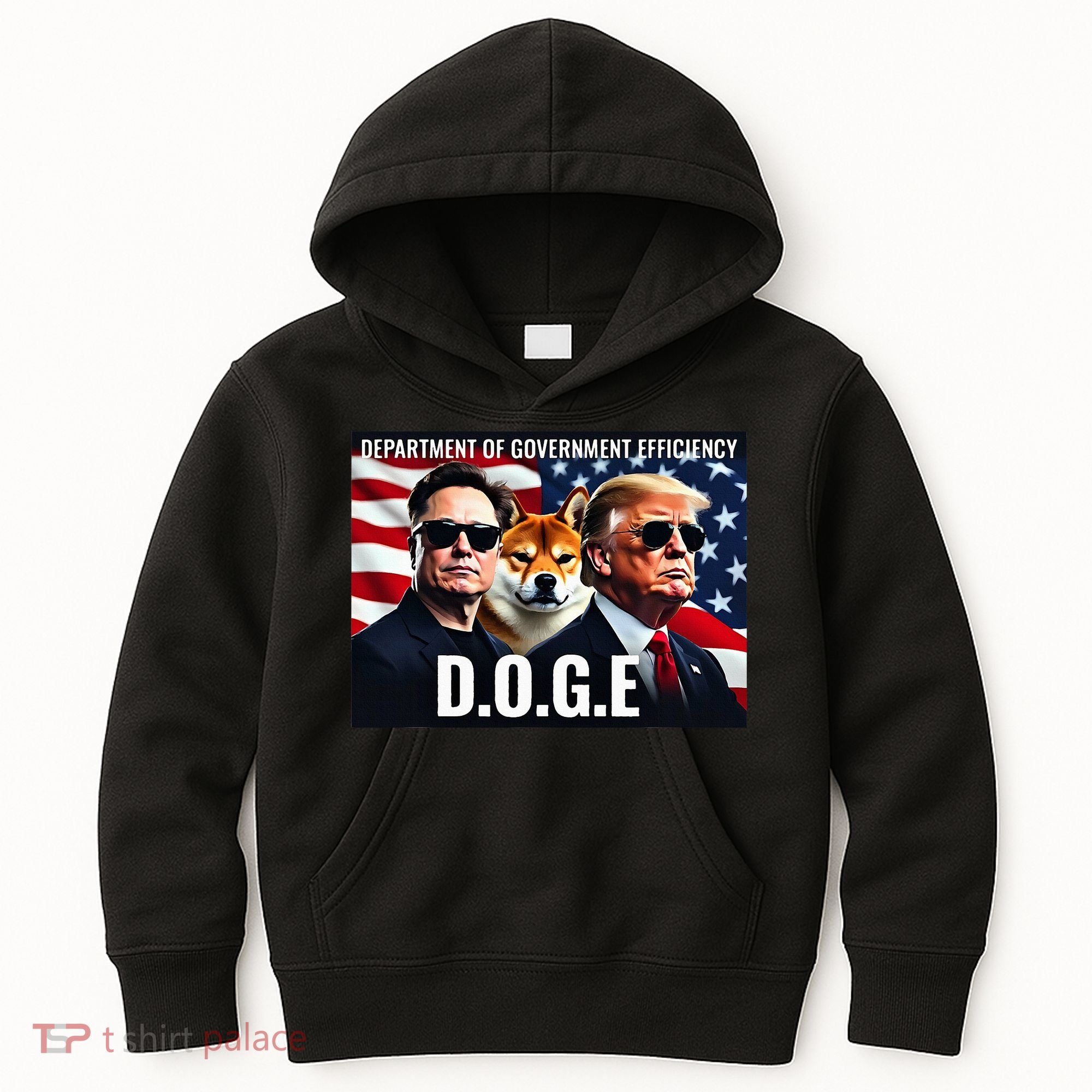 D.O.G.E Doge Department Of Government Efficiency Kids Hoodie