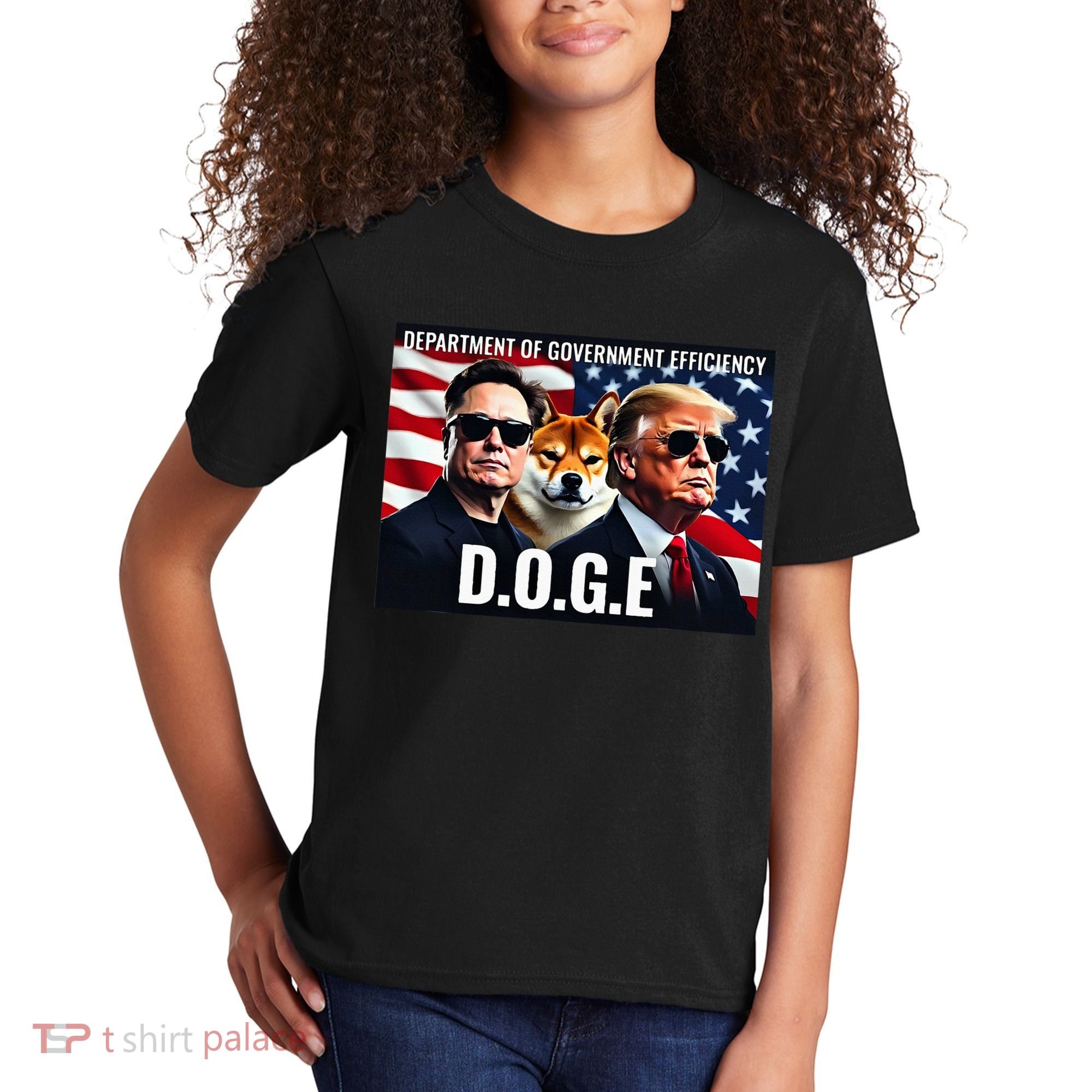 D.O.G.E Doge Department Of Government Efficiency Kids T-Shirt