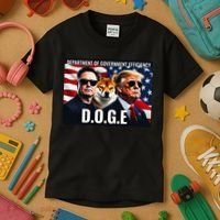 D.O.G.E Doge Department Of Government Efficiency Kids T-Shirt thumb 3