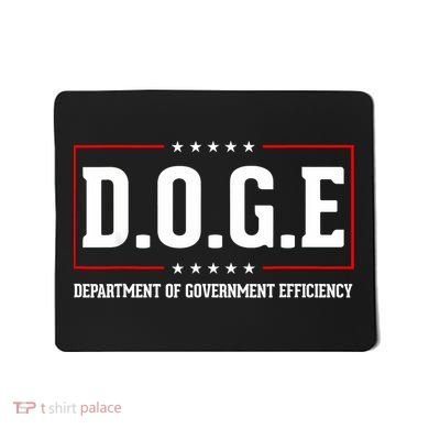Doge D.O.G.E Department Of Government Efficiency Mousepad