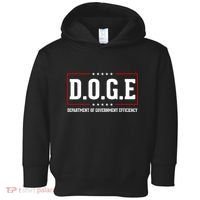 Doge D.O.G.E Department Of Government Efficiency Toddler Hoodie thumb 0