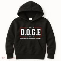 Doge D.O.G.E Department Of Government Efficiency Kids Hoodie thumb 0