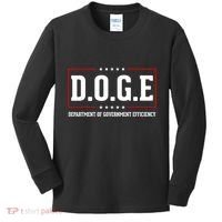 Doge D.O.G.E Department Of Government Efficiency Kids Long Sleeve Shirt thumb 0