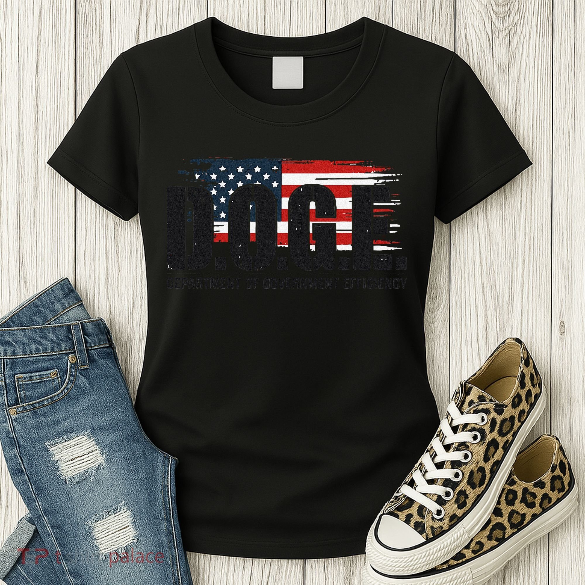 D.O.G.E Doge Department Of Government Efficiency Trump Elon Women's T-Shirt