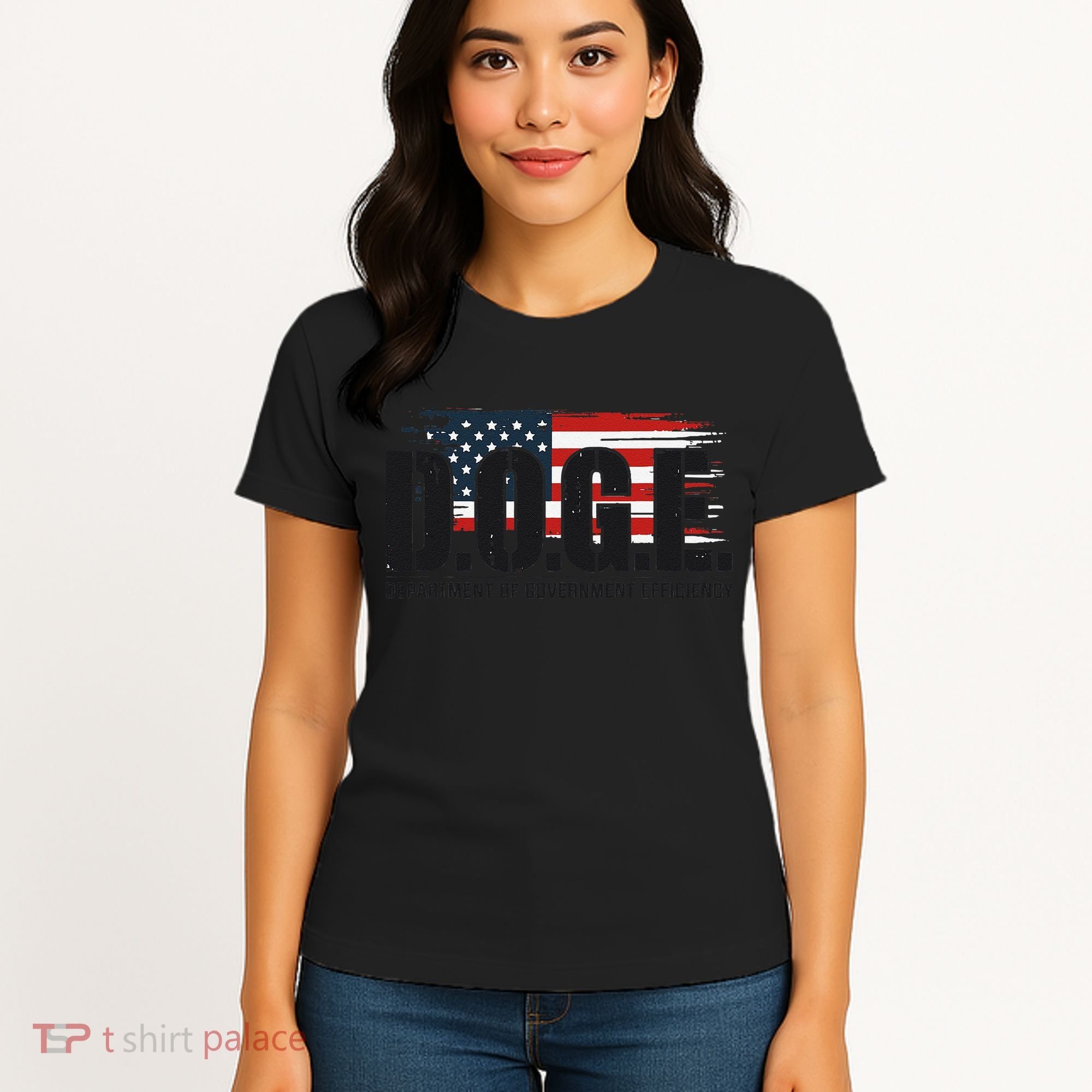 D.O.G.E Doge Department Of Government Efficiency Trump Elon Women's T-Shirt