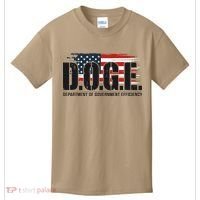 D.O.G.E Doge Department Of Government Efficiency Trump Elon Kids T-Shirt thumb 0