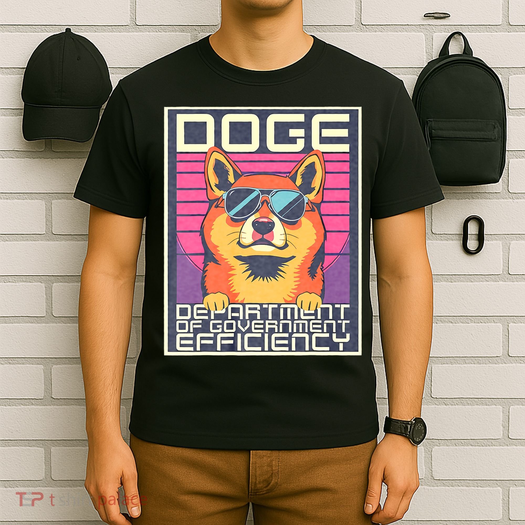 D.O.G.E Doge Department Of Government Efficiency Vintage T-Shirt