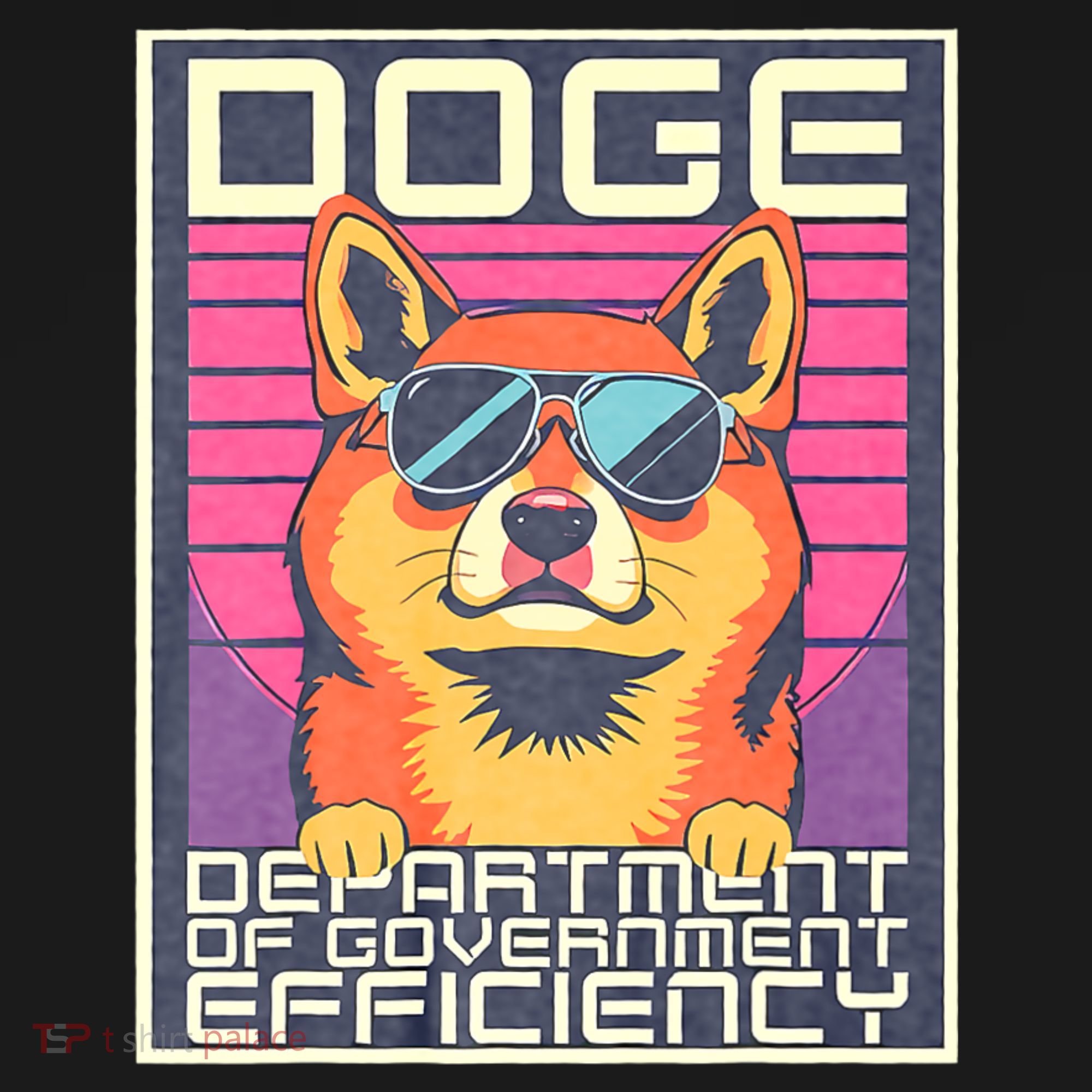D.O.G.E Doge Department Of Government Efficiency Vintage T-Shirt